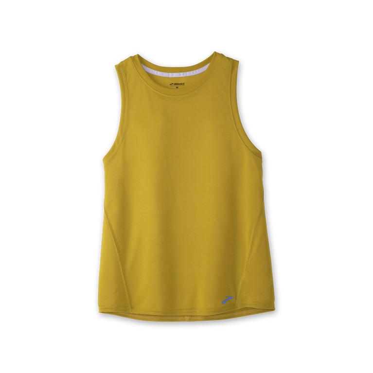 Brooks Distance Womens Running Tank Top - Golden Hour - Indonesia (LPJY-35271)